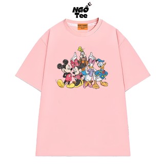 Áo Thun Local Brand NGỐ TEE Team Disney Mickey Mouse và Những Người Bạn Form Nam Nữ Rộng Rãi