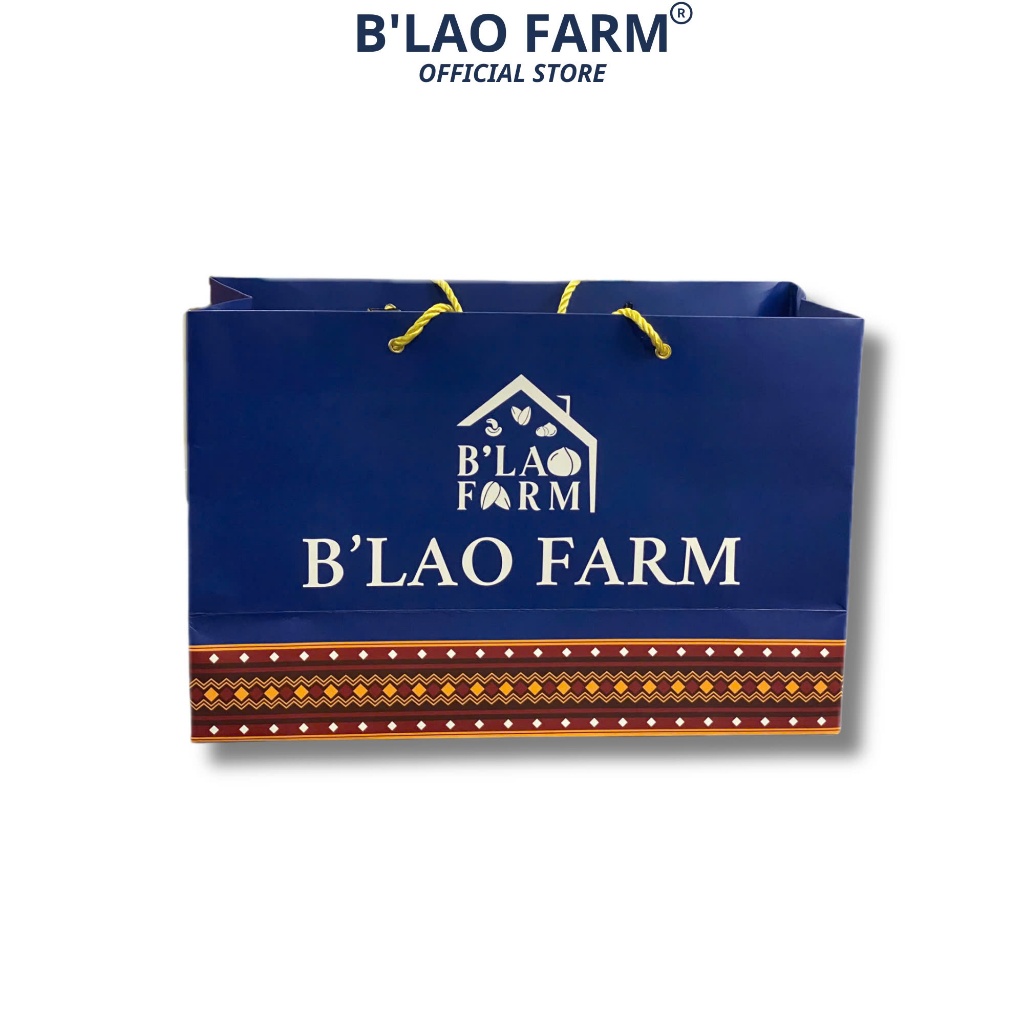 Ảnh Túi Giấy Đựng Cà Phê, Quà Tặng - B'LAO FARM - Kích Thước 38x25x15cm - Chất Liệu Giấy Couche 250 Cao Cấp 2