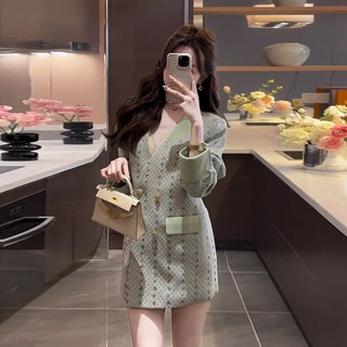 Áo khoác dạ tweet dệt kim cao cấp dành cho nữ mùa xuân thu nhẹ nhàng sang trọng dáng rộng