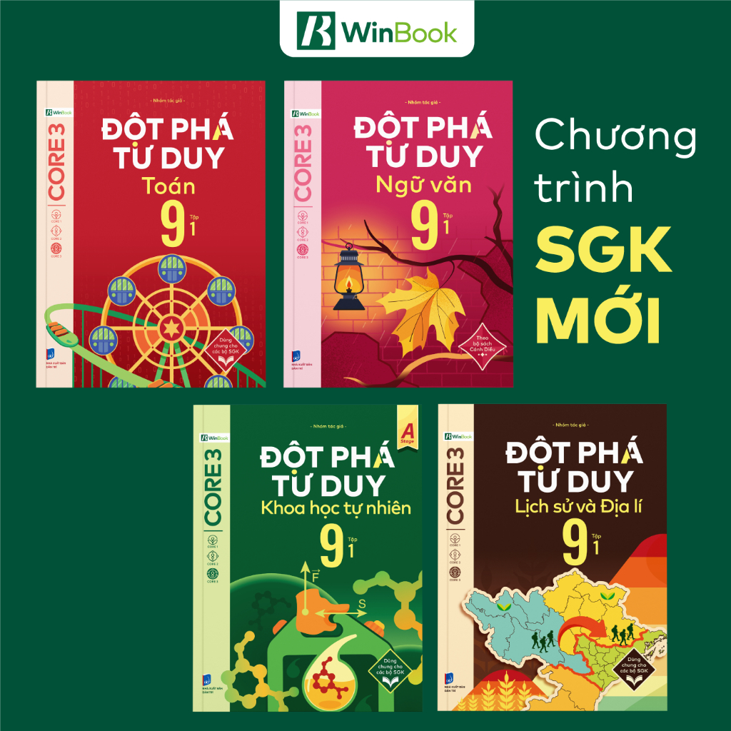 Ảnh Sách – Đột phá tư duy Lớp 9 – Toán, Ngữ văn, Khoa học tự nhiên, Lịch sử và Địa lí 1