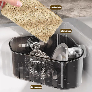 Rổ lọc rác bồn rửa bát móc cốc hút chất liệu nhựa ABS cao cấp