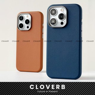 Ốp Lưng Da Vegan Popkon Cho iPhone 17 Pro Max Vòng Từ Tính Sạc Không Dây