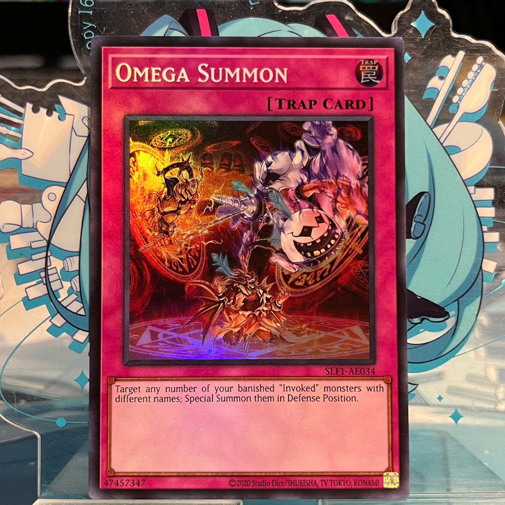 [ Bài Yugioh Chính Hãng ] SLF1-AE034 Omega Summon - Super Rare | Shopee ...