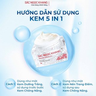 Kem Ban Ngày 5 in 1 Sắc Ngọc Khang - Kem nâng tông, dưỡng trắng ban ngày [Hũ 30g]