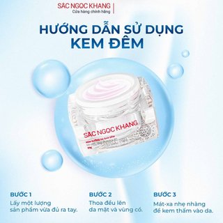 Kem Dưỡng Da Ban Đêm Sắc Ngọc Khang 30g . Dưỡng Da Sáng mịn làm mờ nám tàn nhang