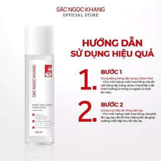 Nước Hoa Hồng Thảo Dược Sắc Ngọc Khang [Chai 145ml]