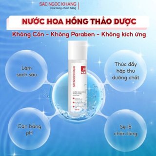Nước Hoa Hồng Thảo Dược Sắc Ngọc Khang [Chai 145ml]