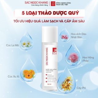 Nước Hoa Hồng Thảo Dược Sắc Ngọc Khang [Chai 145ml]