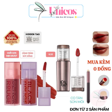 Son Kem BLACK ROUGE ICY TO FOG Velvet Tint - Son BLACK ROUGE Môi Hồng Hào, Bền Màu Bám Lâu