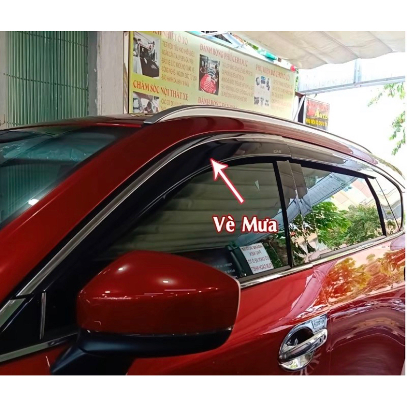Vè che mưa chỉ inox xe Mazda Cx5 2018-2026 Hàng cao cấp