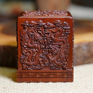Con Dấu - Ấn Cửu Long Gỗ Táo Sét Đánh – Biểu Tượng Quyền Uy Và Tâm Linh