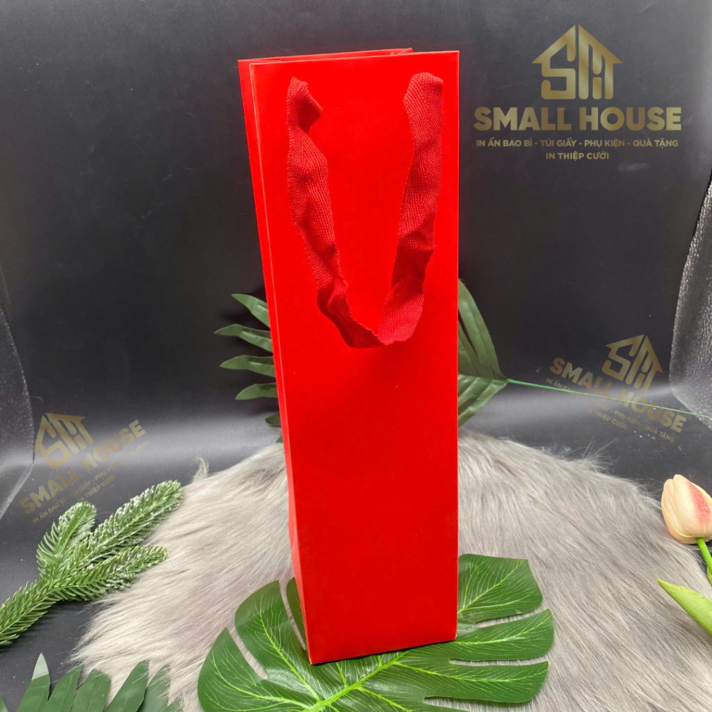 [SIÊU HOT] set 5 Túi giấy đựng hộp rượu vang 750ml, quà tặng, tặng phẩm sang trọng, mẫu đựng 1 chai và mẫu 2 chai rượu