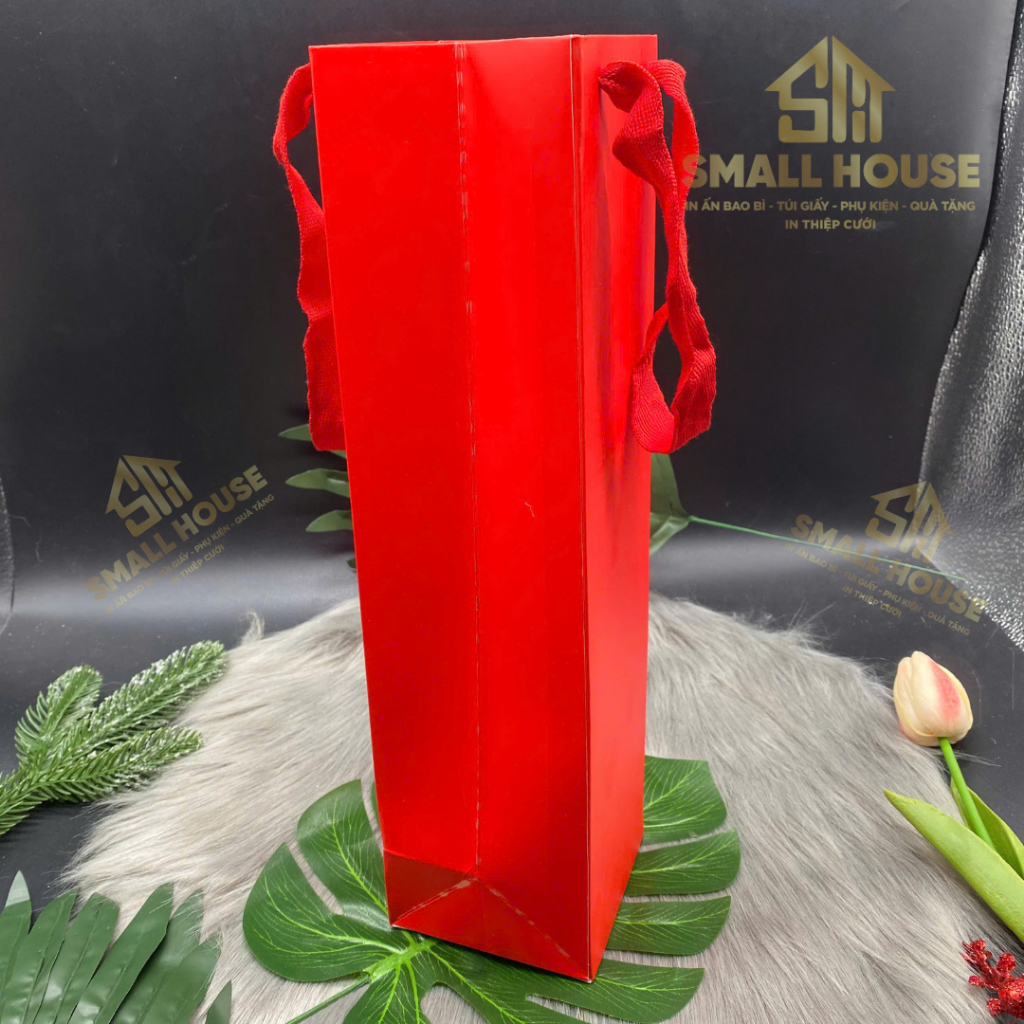 [SIÊU HOT] set 5 Túi giấy đựng hộp rượu vang 750ml, quà tặng, tặng phẩm sang trọng, mẫu đựng 1 chai và mẫu 2 chai rượu