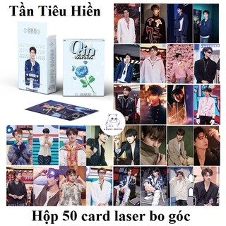 [SẴN] Tần Tiêu Hiền | Hộp thẻ card laser 50 tấm mẫu Lomo lomocard có ánh laser / Qin Xiao Xian