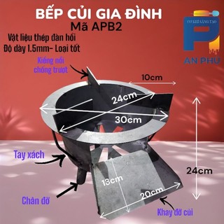 Bếp củi di động 2025- Tiết kiệm củi- Hàng loại tốt dày dặn chắc chắn