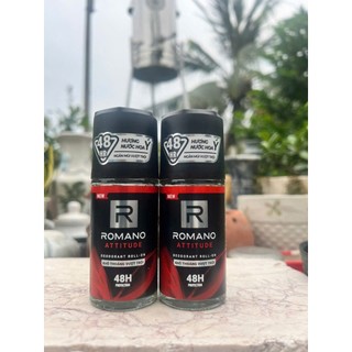 Combo 2 Chai Lăn khử mùi Romano 40ml kháng khuẩn & khô thoáng cả ngày (Hàng tặng)