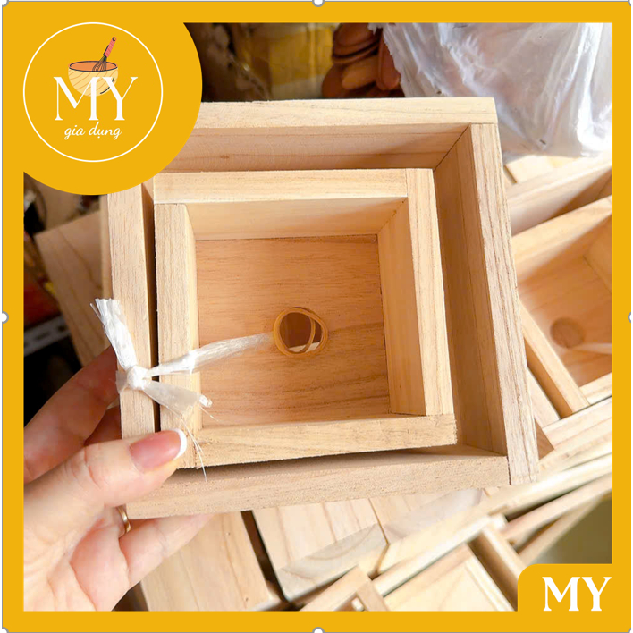 Bộ khuôn gỗ gói làm bánh chưng loại rẻ - Set 2 khuôn gỗ làm bánh chưng (Loại nhỏ/loại lớn) sử dụng tiện lợi.