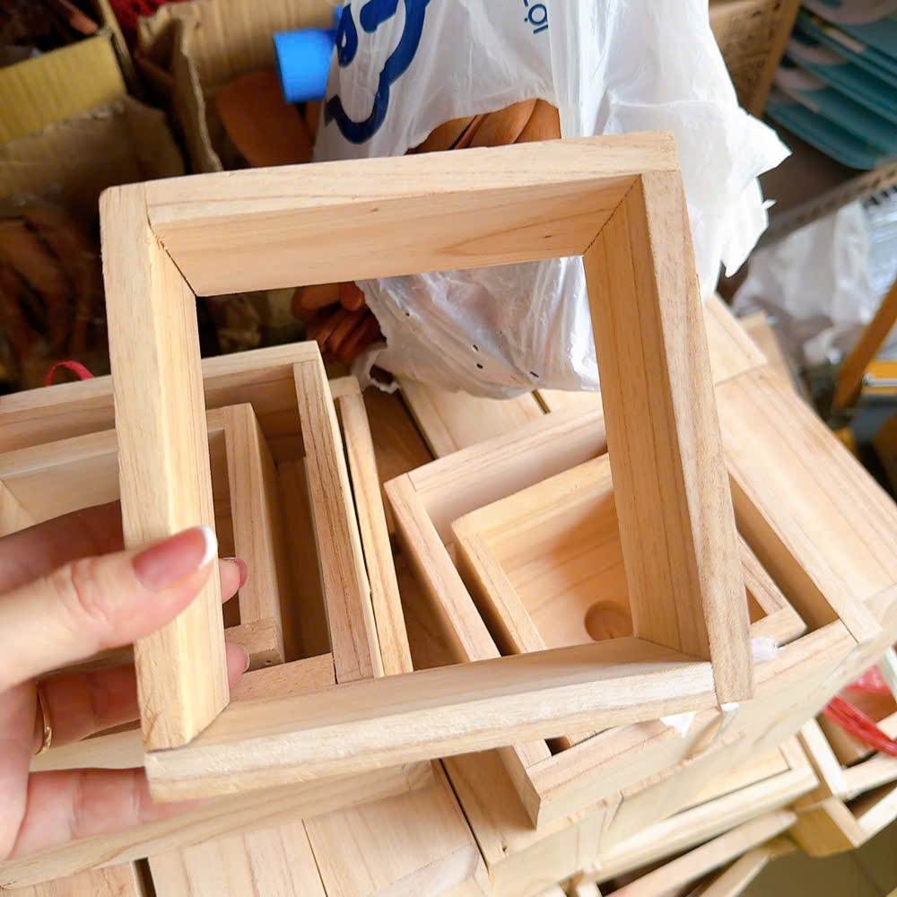 Bộ khuôn gỗ gói làm bánh chưng loại rẻ - Set 2 khuôn gỗ làm bánh chưng (Loại nhỏ/loại lớn) sử dụng tiện lợi.