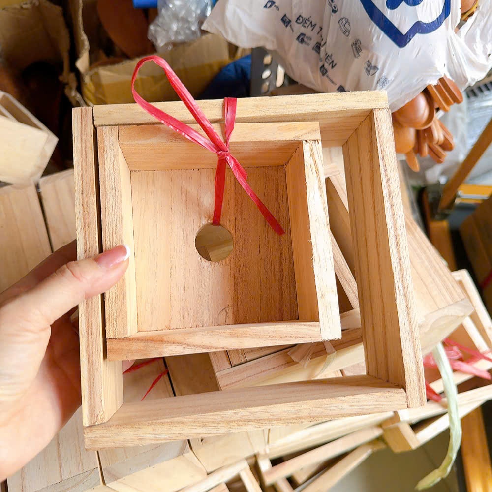 Bộ khuôn gỗ gói làm bánh chưng loại rẻ - Set 2 khuôn gỗ làm bánh chưng (Loại nhỏ/loại lớn) sử dụng tiện lợi.