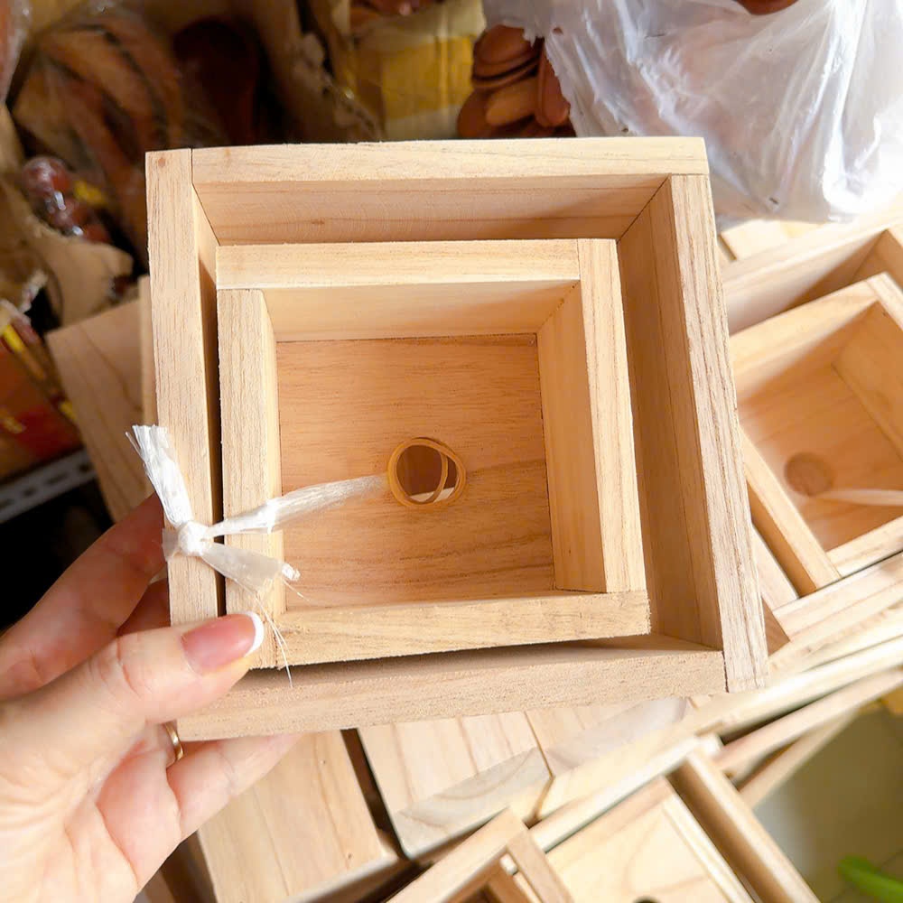 Bộ khuôn gỗ gói làm bánh chưng loại rẻ - Set 2 khuôn gỗ làm bánh chưng (Loại nhỏ/loại lớn) sử dụng tiện lợi.