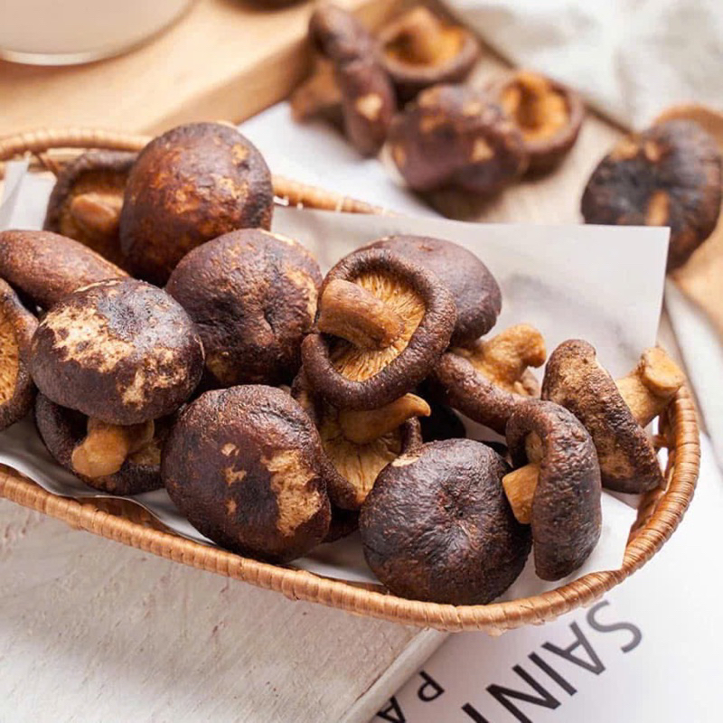 Túi 1kg nấm hương sấy thăng hoa /Sấy giòn