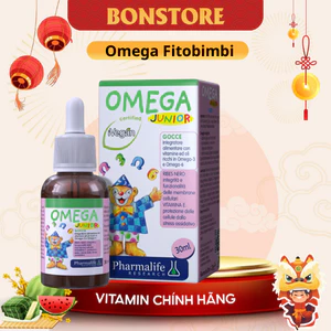 FITOBIMBI Omega Junior - Phát Triển Trí Não,Tăng Cường Miễn Dịch,Tốt Cho Mắt bé - 30ml