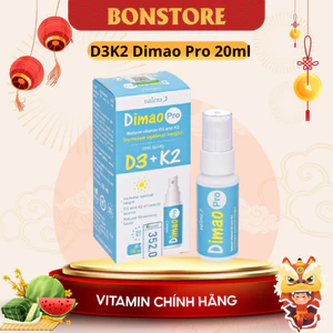 VitaminD3K2 Dimao Pro dạng xịt, tăng cường hấp thu canxi, vitamin d3 k2 (Lọ 25ml)