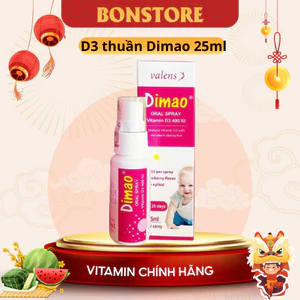 Dimao bổ sung Vitamin D3 dạng xịt 400IU, tăng chiều cao cho bé-25ml