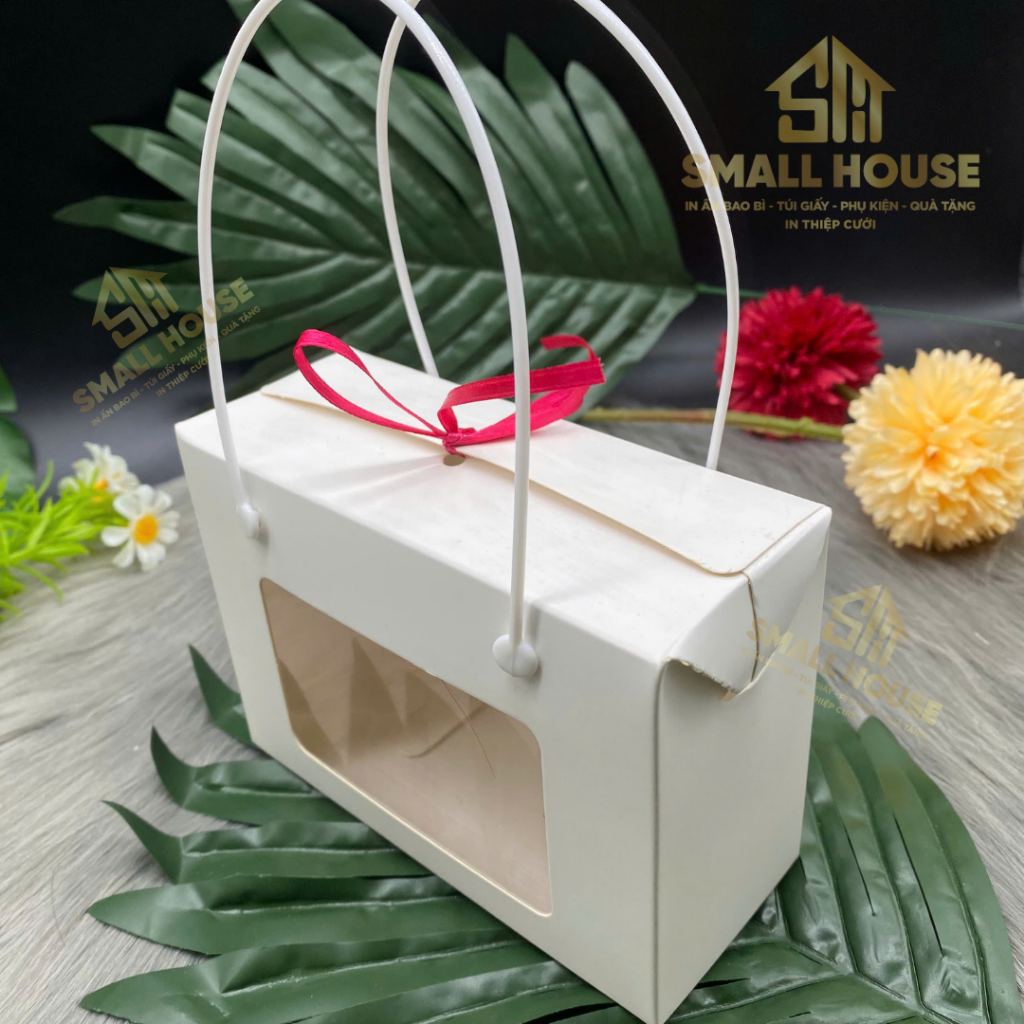 set 5 hộp Hộp giấy kraft đựng quà tặng thực phẩm trái cây