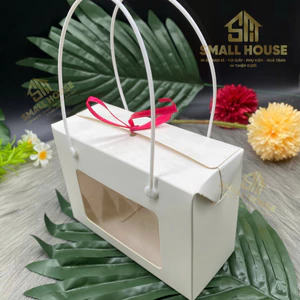 set 5 hộp Hộp giấy kraft đựng quà tặng thực phẩm trái cây