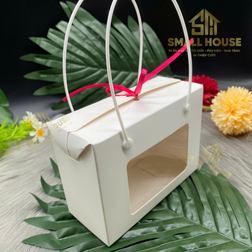 set 5 hộp Hộp giấy kraft đựng quà tặng thực phẩm trái cây