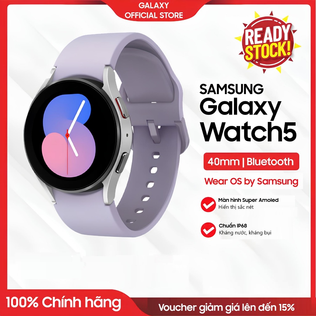 Watch5 Đồng hồ thông minh Samsung Galaxy Watch 40mm GPS Hàng