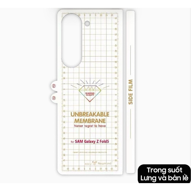 Miếng dán PPF bảo vệ toàn diện Z Flod 3 Z Fold 4 F Fold 5 Z Fold 6 Z Fold 7