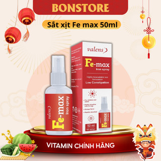 Sắt dạng xịt Fe Max,bổ sung Sắt Fe Max giúp hỗ trợ tạo máu, giảm nguy cơ thiếu máu do thiếu sắt