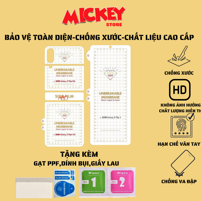 Miếng dán bảo vệ toàn diện PPF Z Z Flip 7 Flip 3 Z Flip 4 Z Flip 5 Z Flip 6