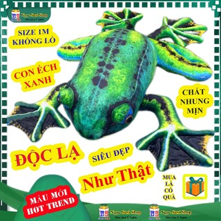 Gấu Bông ẾCH XANH Khổng Lồ 1m 3D ĐỘC LẠ – Thú Nhồi Bông Mềm Mịn, Quà Tặng Hoàn Hảo Cho Mọi Lứa Tuổi