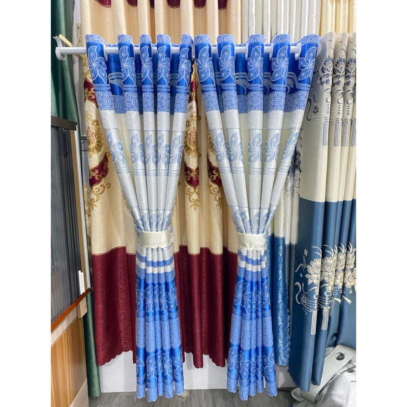 1 TẤM GẤM HOA VĂN CHONG CHÓNG  CHƯA CÓ CÂY TREO - TREO 1 TẤM MUA 1 TẤM _TREO 2 TẤM MUA 2 TẤM RÈM CỬA VIỆT HÀN