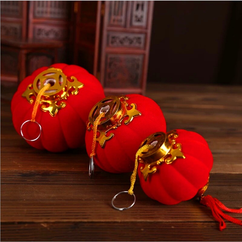 Đèn lồng đỏ mini treo trang trí Lễ Tết, rằm Trung thu