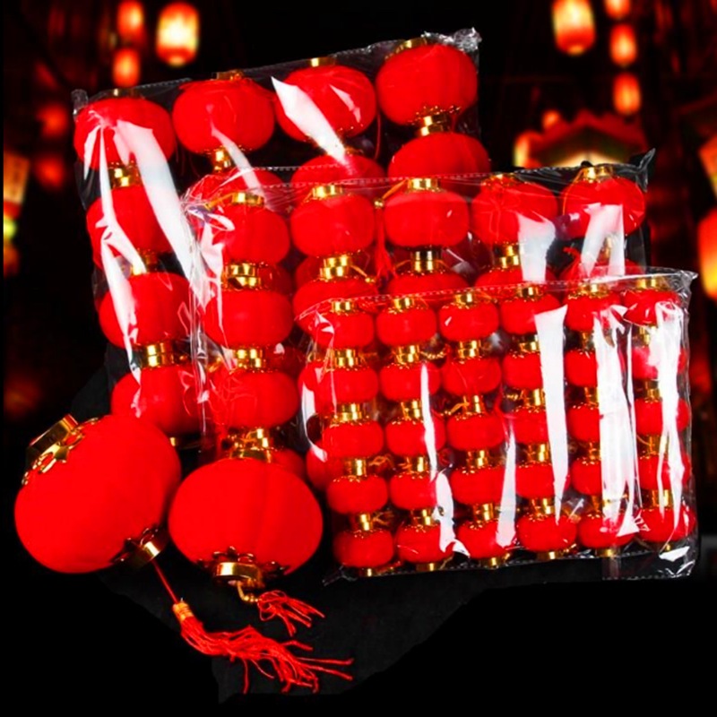 Đèn lồng đỏ mini treo trang trí Lễ Tết, rằm Trung thu