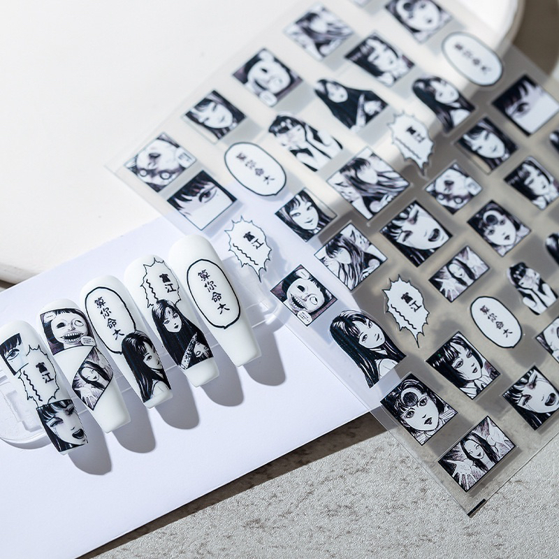 sticker 5d lụa nổi hình cô gái Tomie hàng loại xịn siêu nét | Shopee ...
