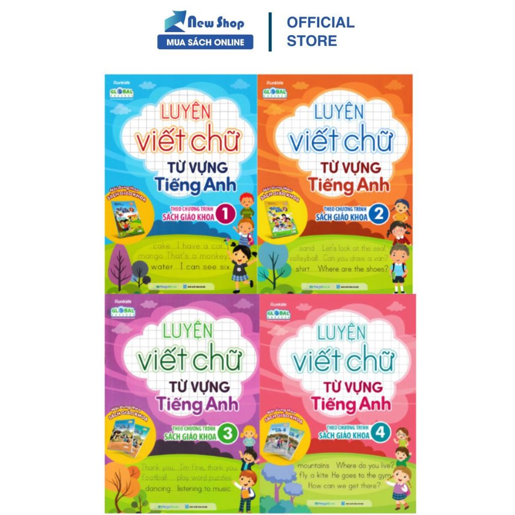 Ảnh Sách - Luyện Viết Chữ Từ Vựng Tiếng Anh Theo Chương Trình Sách Giáo Khoa - MEGA 1