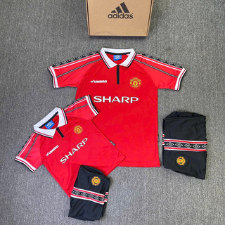 [Freeship] Bộ thể thao bóng đá MU 1998