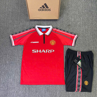[Freeship] Bộ thể thao bóng đá MU 1998