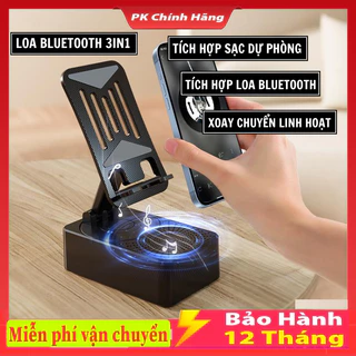 Loa Bluetooth K1 Loa 3 Trong 1 Tích Hợp Sạc Dự Phòng , Làm Loa Phát Nhạc, Giá Đỡ Điện Thoại Chống Trượt Có Thể Gập Lại