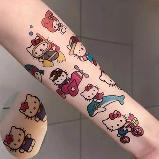 Set 20 Hình Xăm Xăm Tạm Thời Hoạ Tiết Kuromi/ Hello Kitty/ Melody Không Độc Hại, Dễ Vệ Sinh, An Toàn Cho Bé