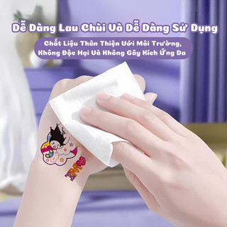 Set 20 Hình Xăm Xăm Tạm Thời Hoạ Tiết Kuromi/ Hello Kitty/ Melody Không Độc Hại, Dễ Vệ Sinh, An Toàn Cho Bé