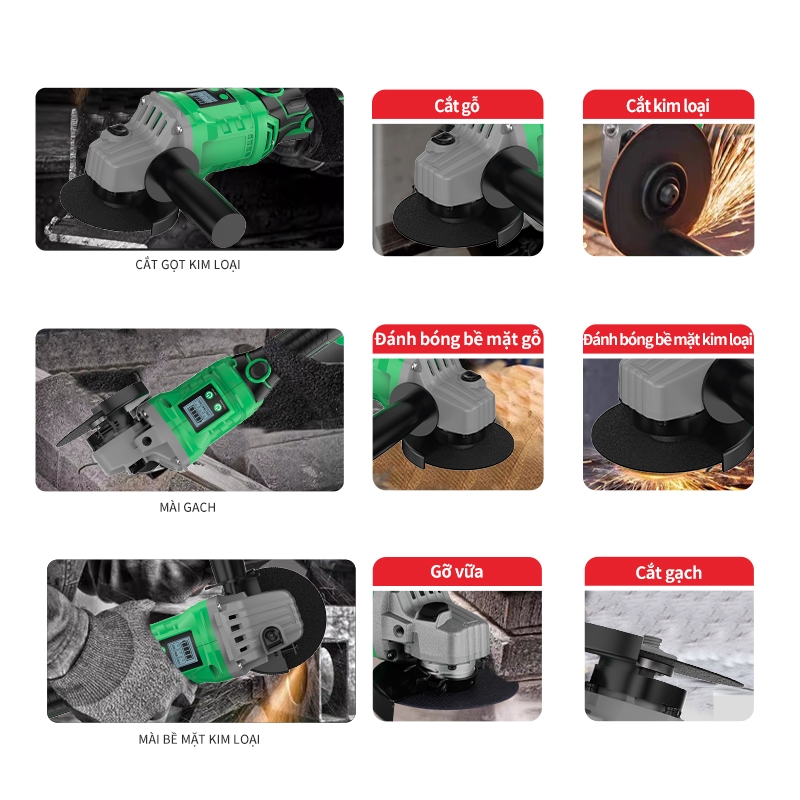 Máy mài pin TANKMECH 21V Dây Đồng 100% Không Chổi Than - máy cắt Pin - Máy Mài Pin khuyến mãi