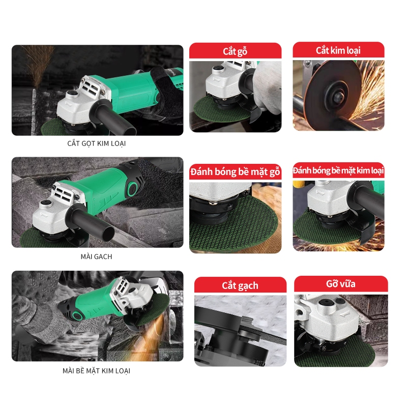 Máy mài cầm tay TANKMECH TK-1032 máy mài đa năng 800w lõi đồng Dùng để cắt gỗ, kim loại