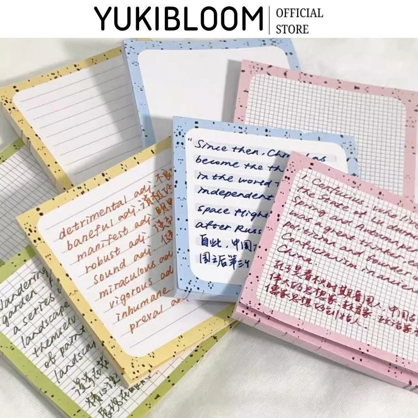 Giấy Ghi Chú Ghi Nhớ Notepad Giấy Note Văn Phòng Phẩm 50 Tờ Kem INS ...