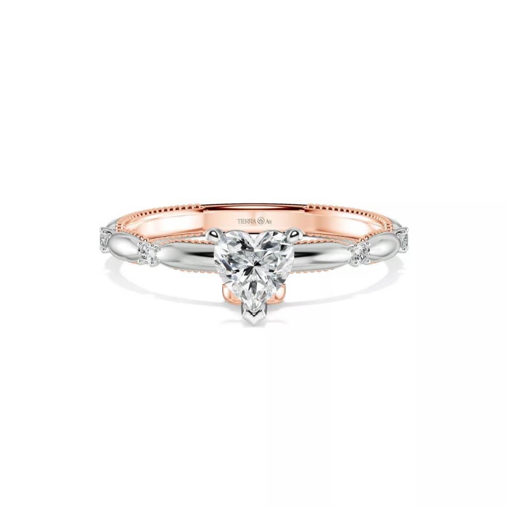 [CHAT TRƯỚC KHI ĐẶT] Nhẫn Cầu Hôn Tierra Yours Forever NCH8414 Vàng 14K 18K, Đính Chủ CZ Hình Trái Tim Ngọt Ngào